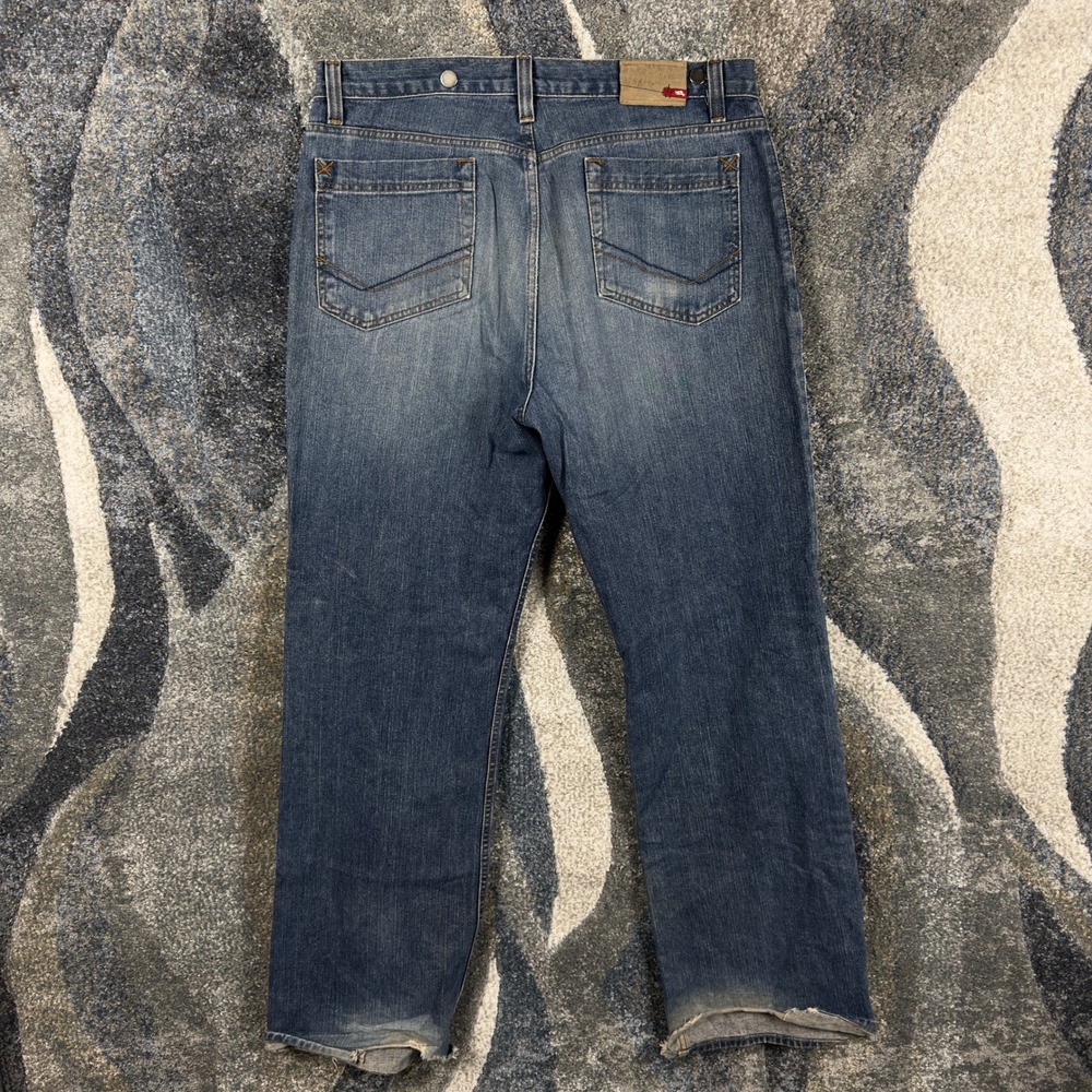 Vintage Y2K Tony Hawk Mens Baggy Straight Leg Denim Jeans Blue Medium Wash 36x34